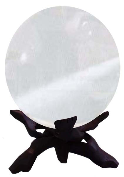 Pendule 7 chakras en cristal de roche c/œur avec boule am/éthyste